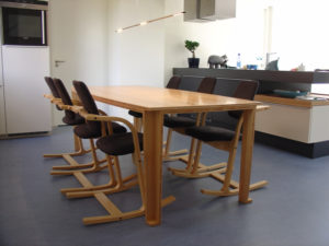 Tafel beuken drie lagen plaat